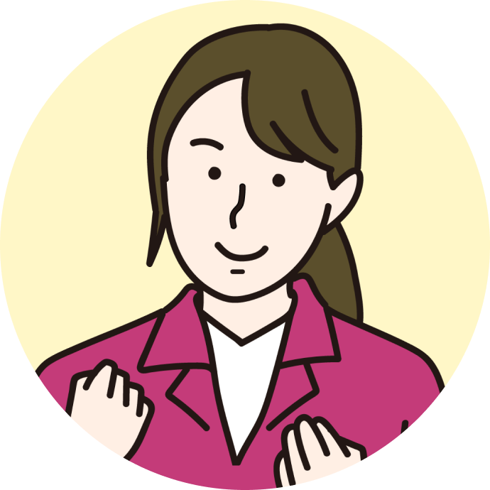 20代女性社員のイラスト